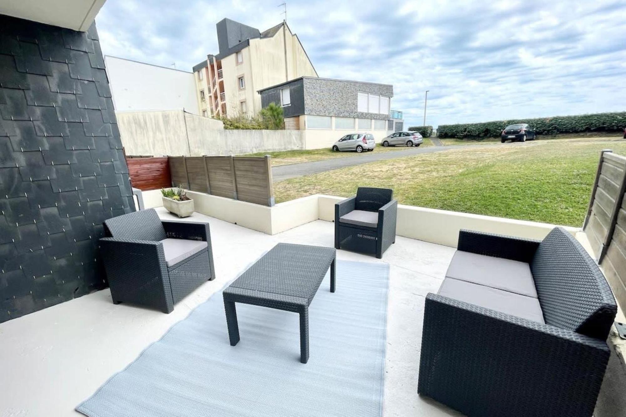 T3 Neuf Archi Cocooning Terrasse Face A La Mer Ploemeur Exterior photo